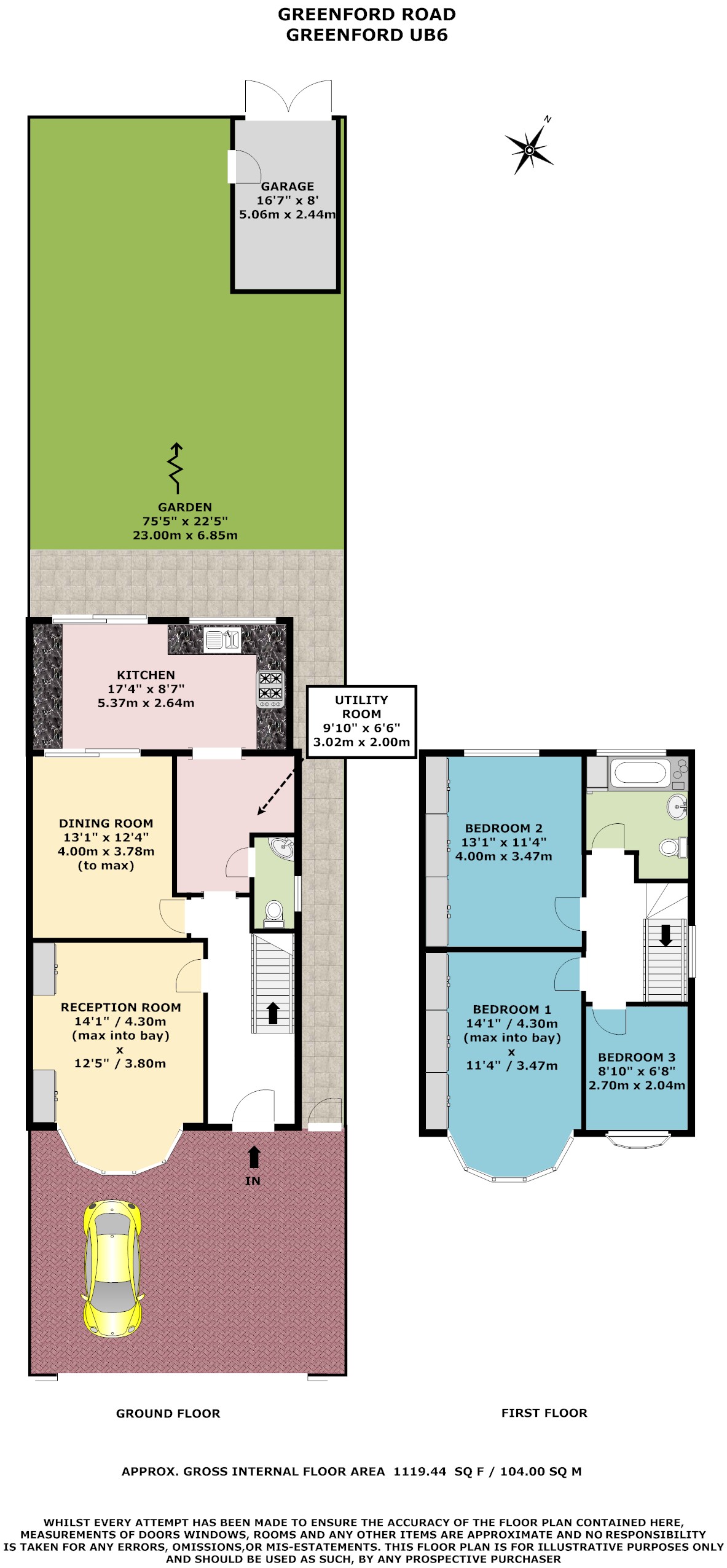 1139, Greenford Road, Greenford floorplan