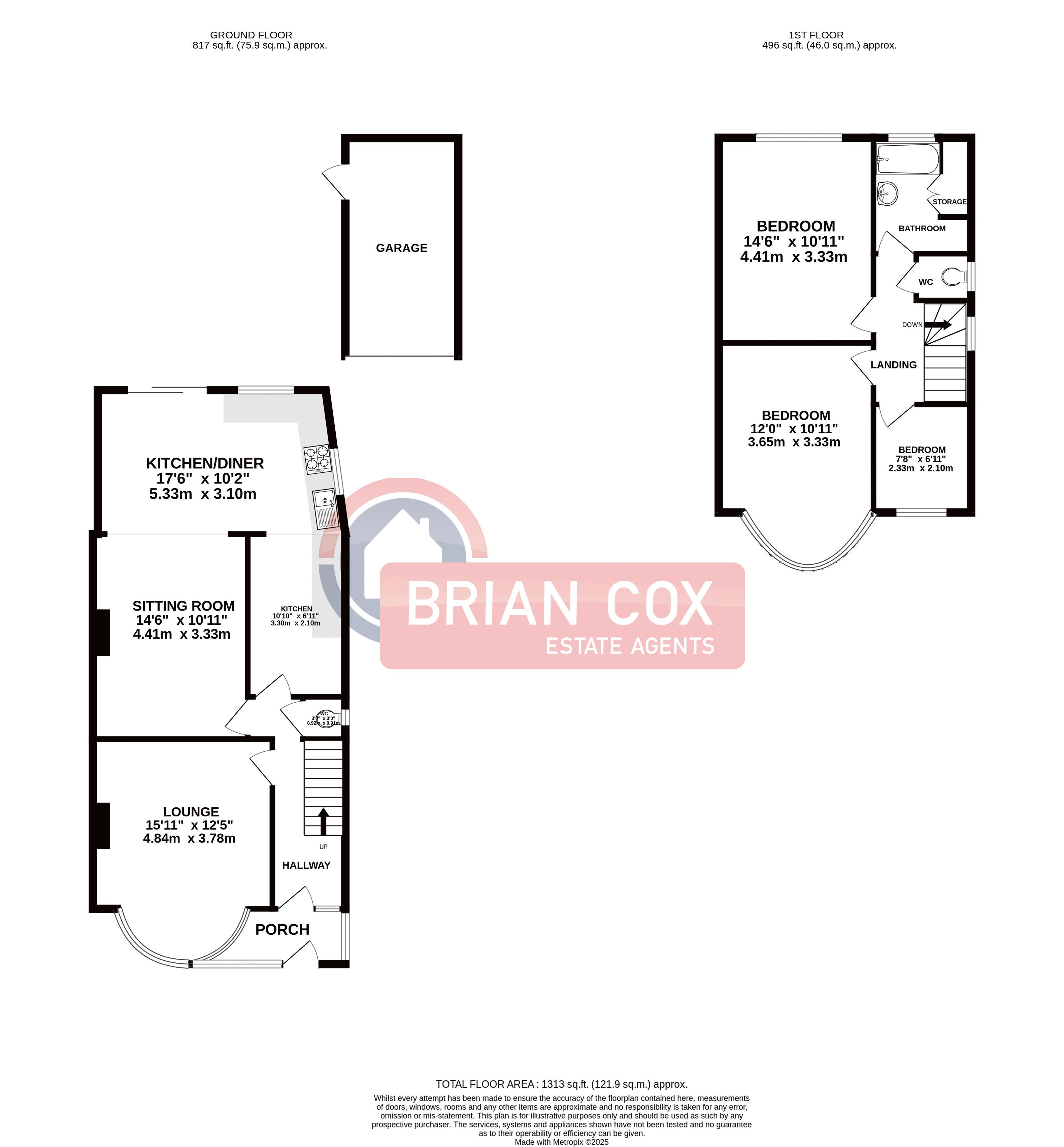30, Moat Drive, Harrow floorplan