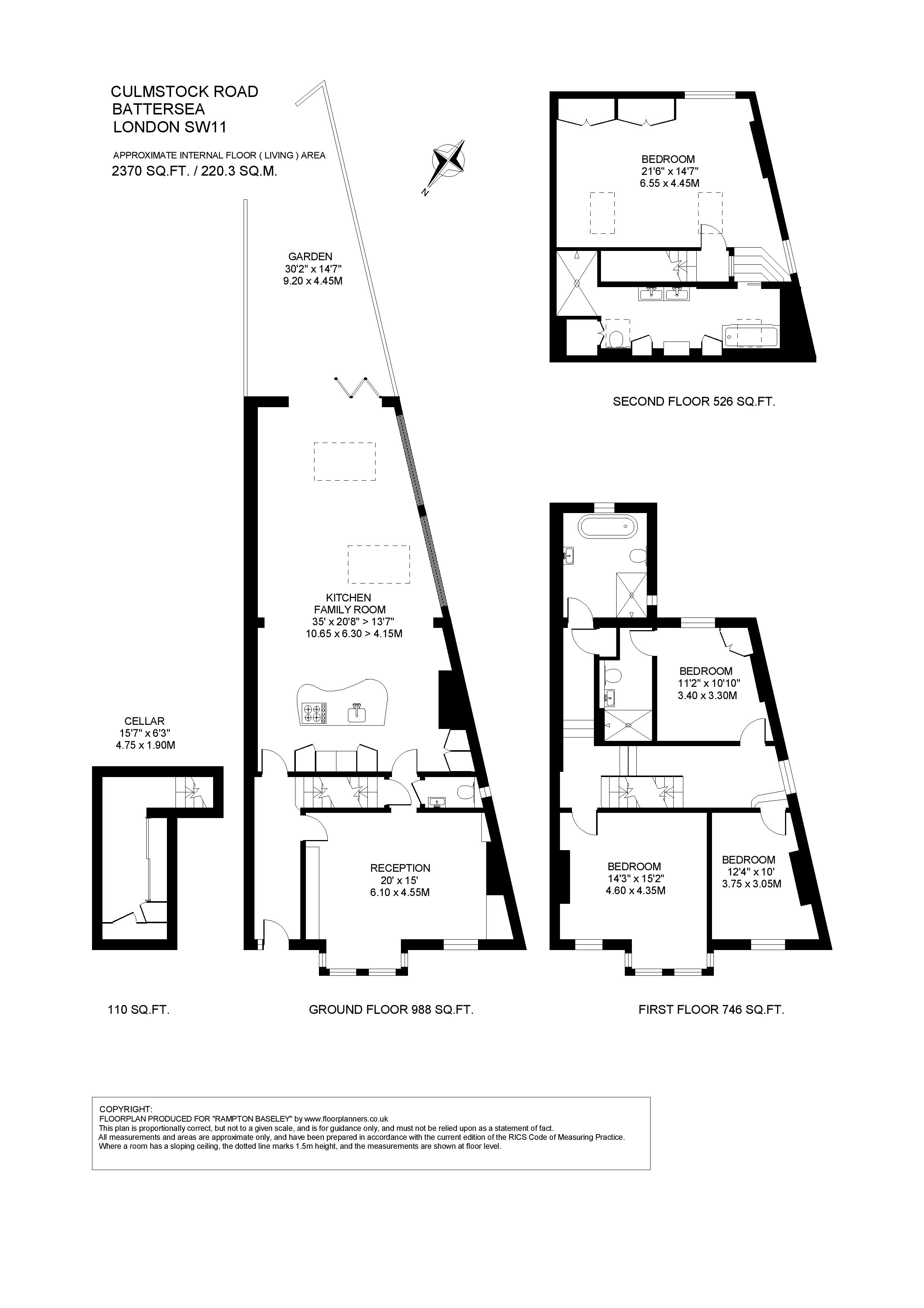 59, Culmstock Road, London floorplan