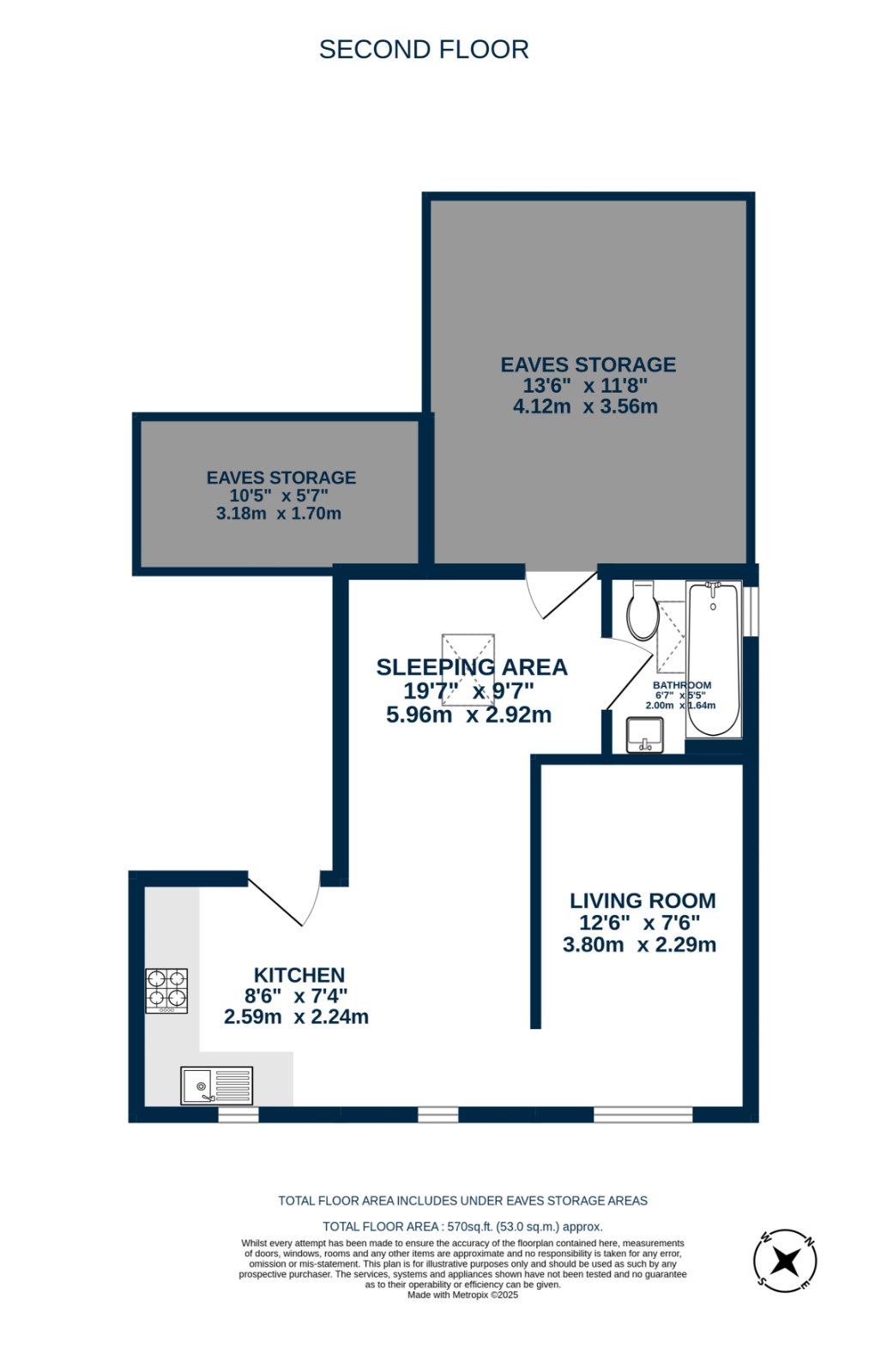 4, 284, Cricklewood Lane, London floorplan