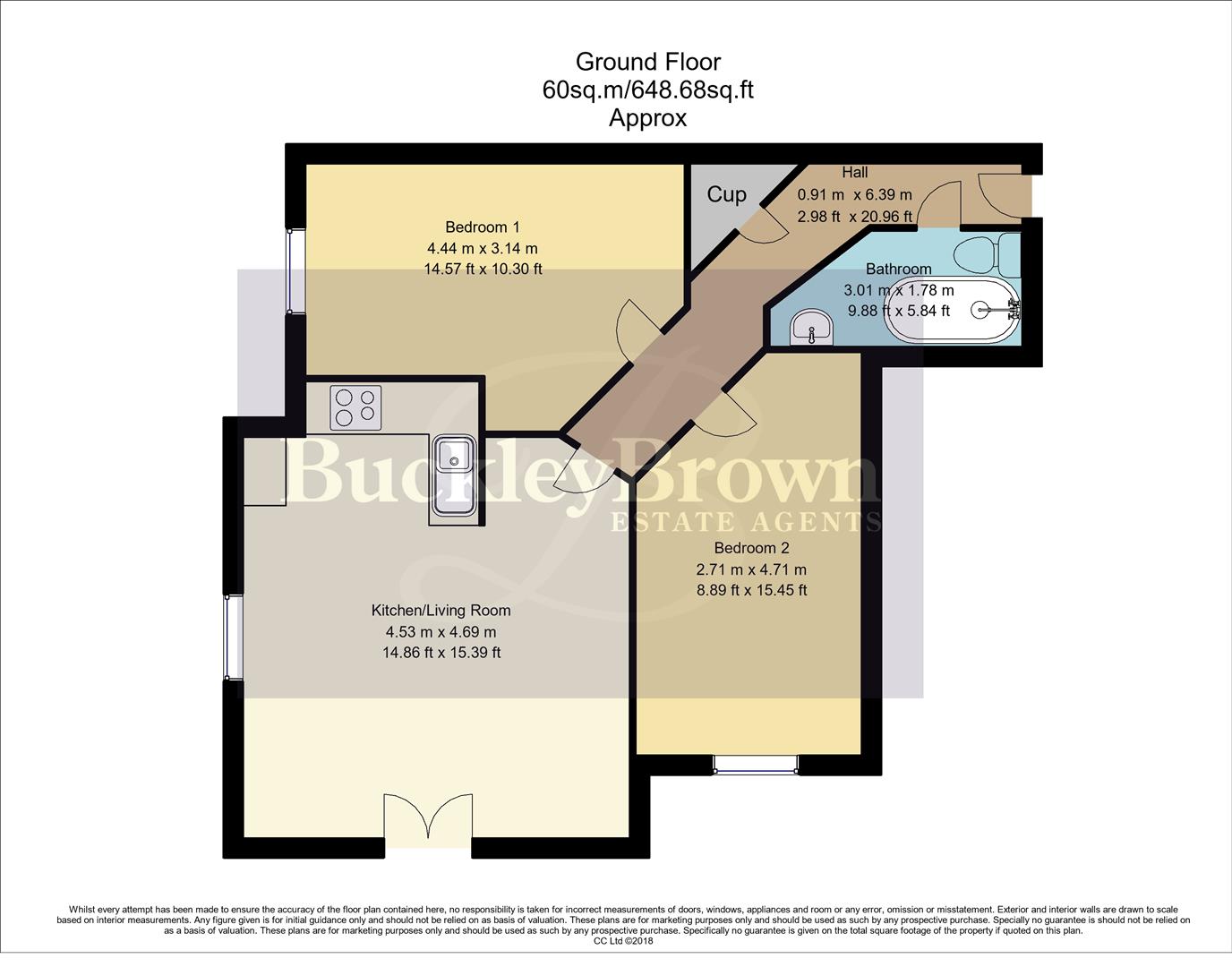 Apartment 412, Indigo Court, Bath Lane, Mansfield floorplan