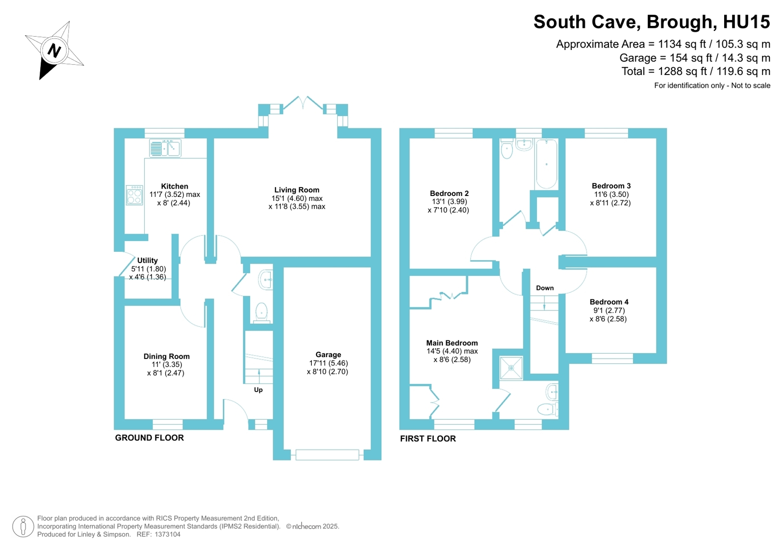 41, The Meadows, Brough floorplan