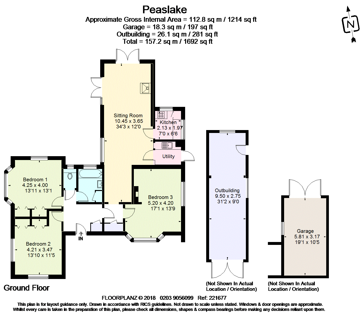 3 Bedrooms Detached bungalow for sale in Plaws Hill, Peaslake, Guildford, Surrey GU5