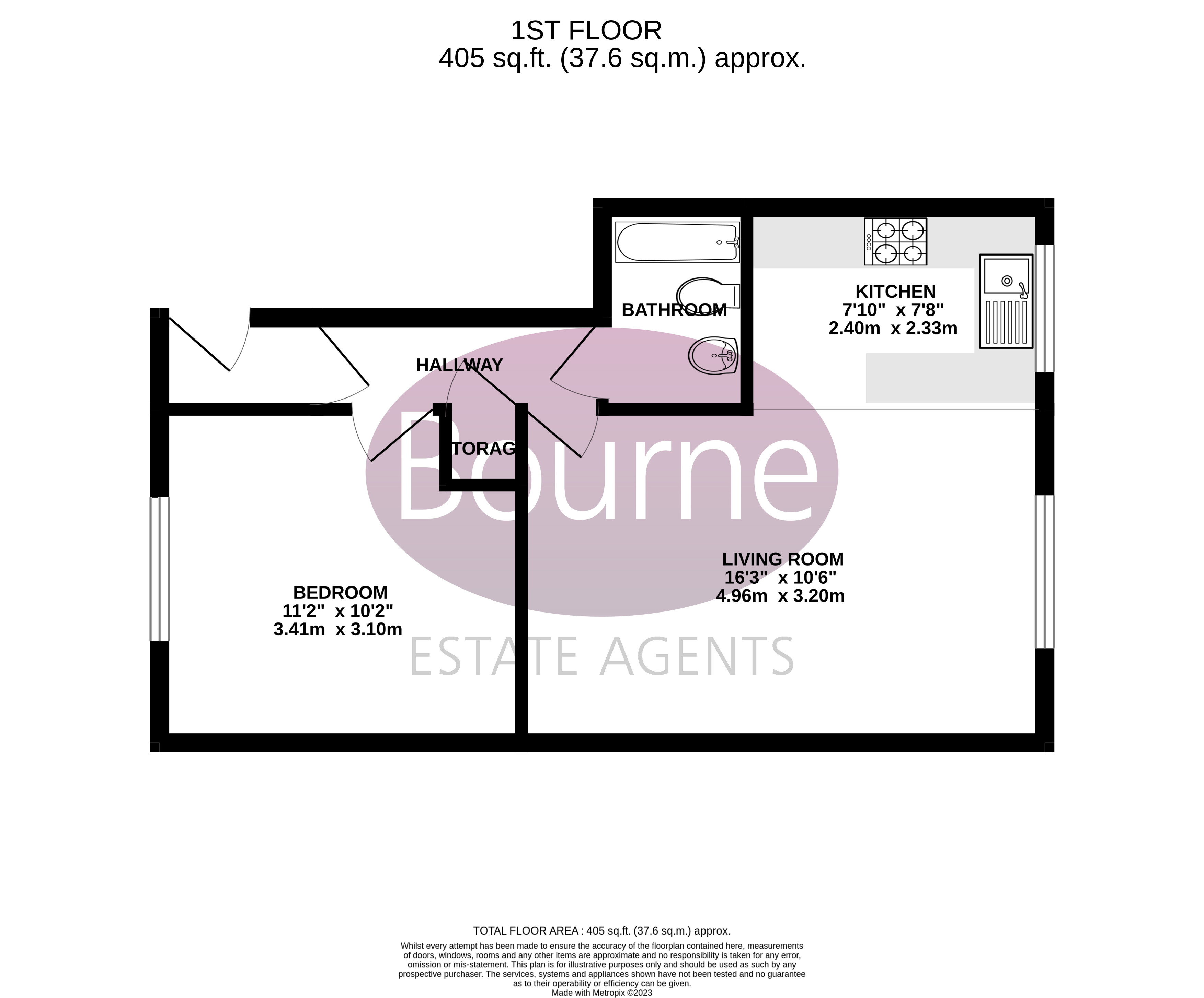 Wellingtonia House, 135 Church Road, Addlestone KT15, 1 bedroom flat