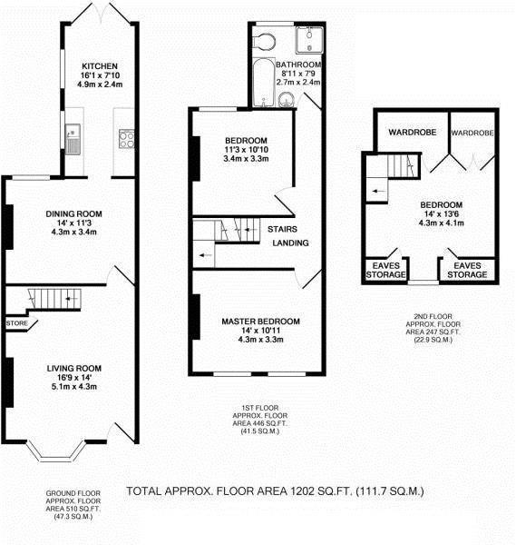 3 Bedrooms Terraced house for sale in Myrtle Road, Hampton Hill, Hampton TW12