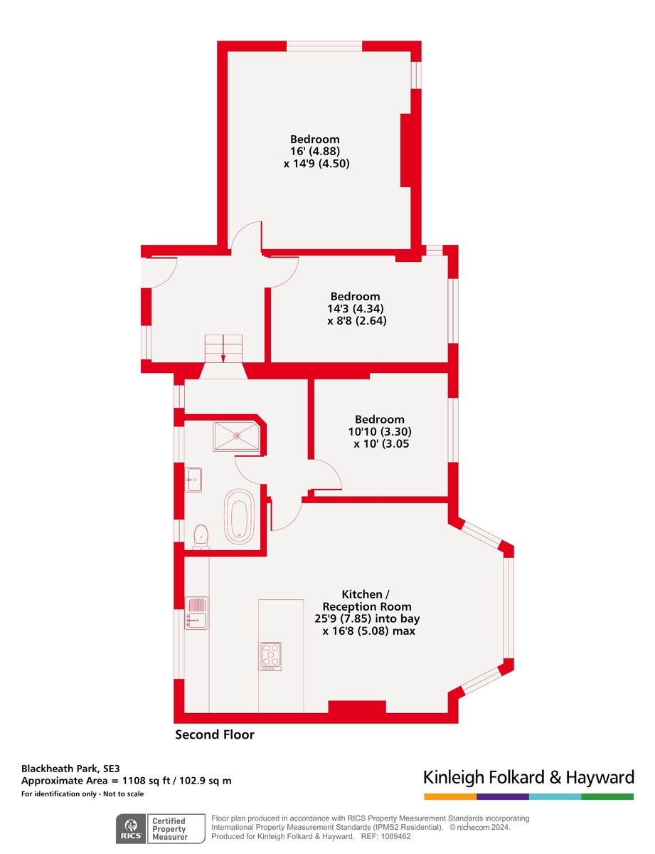 Flat 6, 113, Blackheath Park, London floorplan