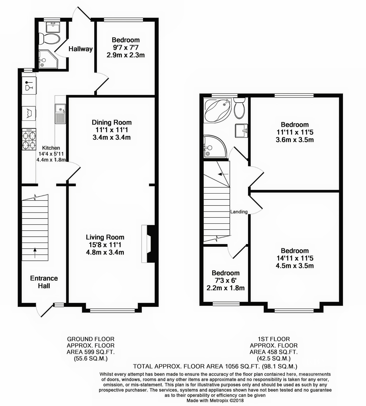 83, Merton Avenue, Uxbridge floorplan