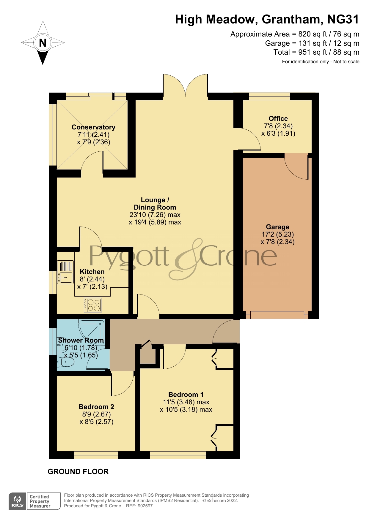 High Meadow, Grantham NG31, 2 bedroom detached bungalow for sale 63916307 PrimeLocation