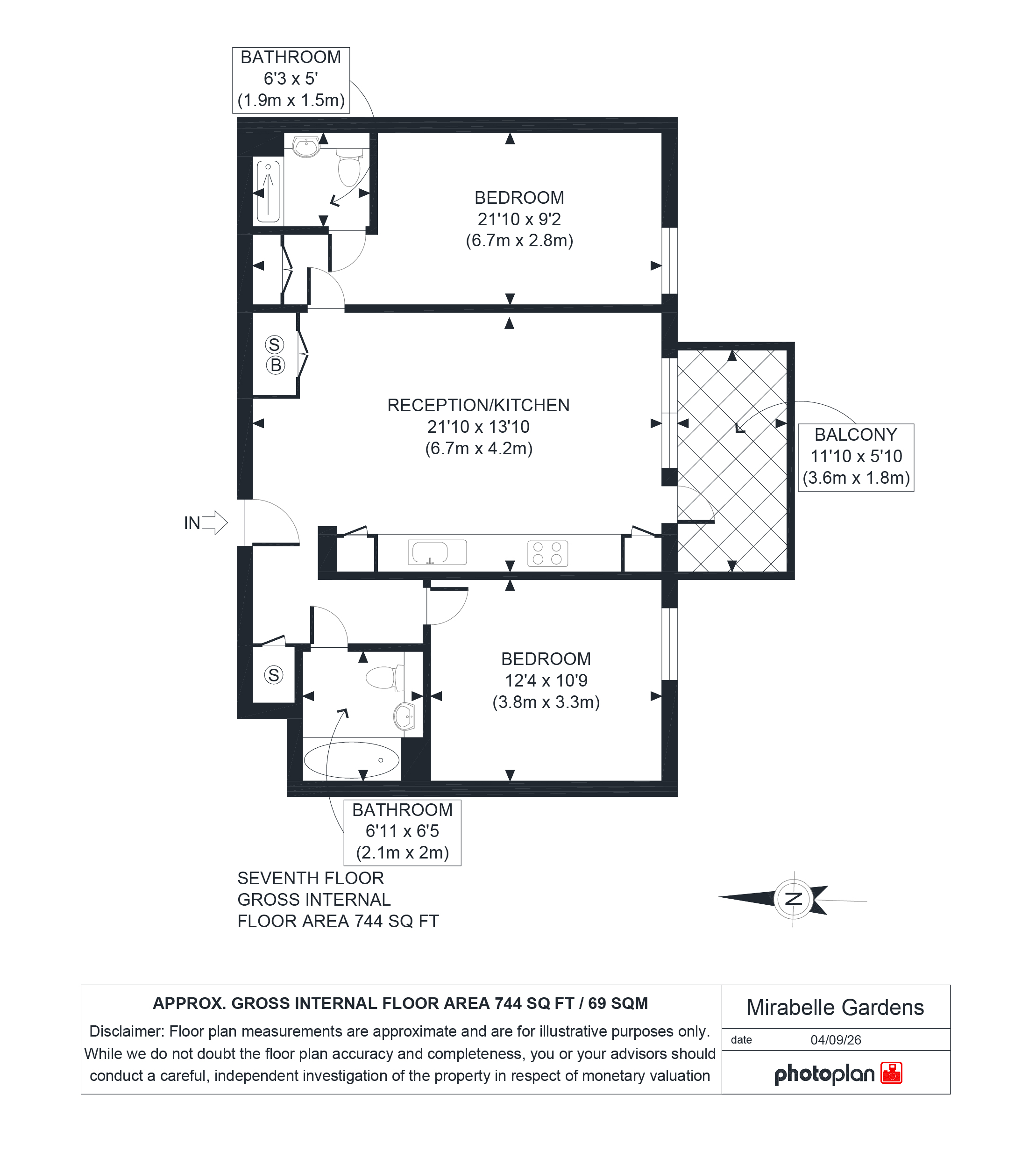Festuca House, 38 Mirabelle Gardens, London floorplan