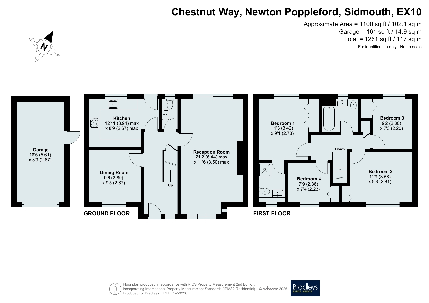 2, Chestnut Way, Sidmouth floorplan