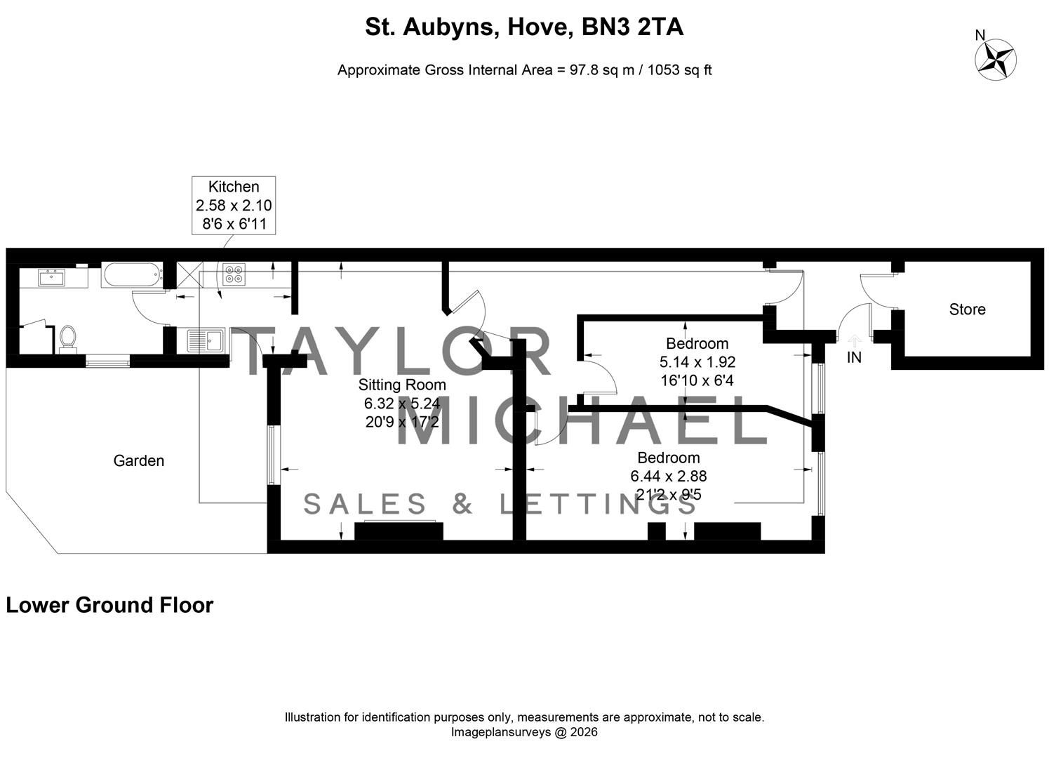 8A, St. Aubyns, Hove floorplan