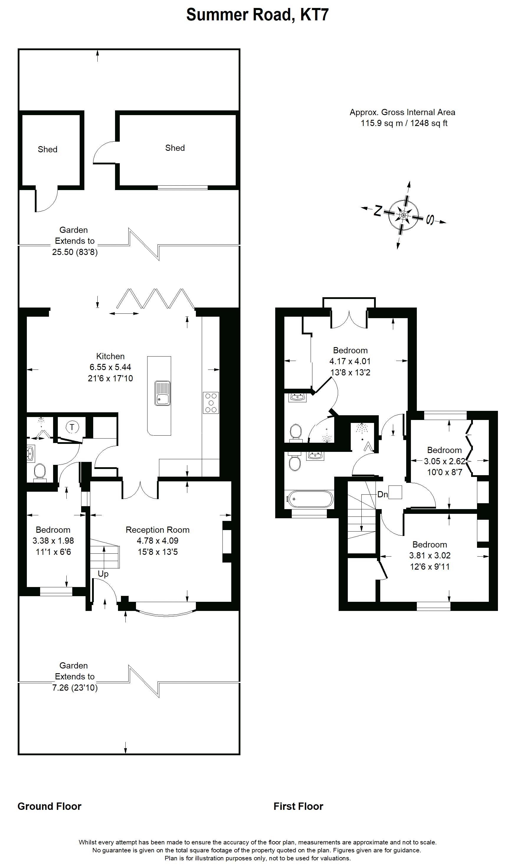 4 Bedrooms Semi-detached house for sale in Summer Road, Thames Ditton KT7