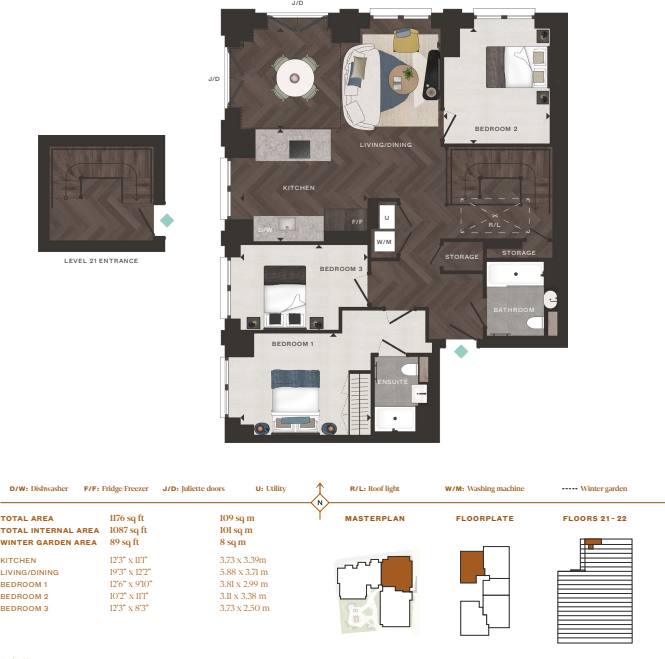 Western Gateway, London floorplan