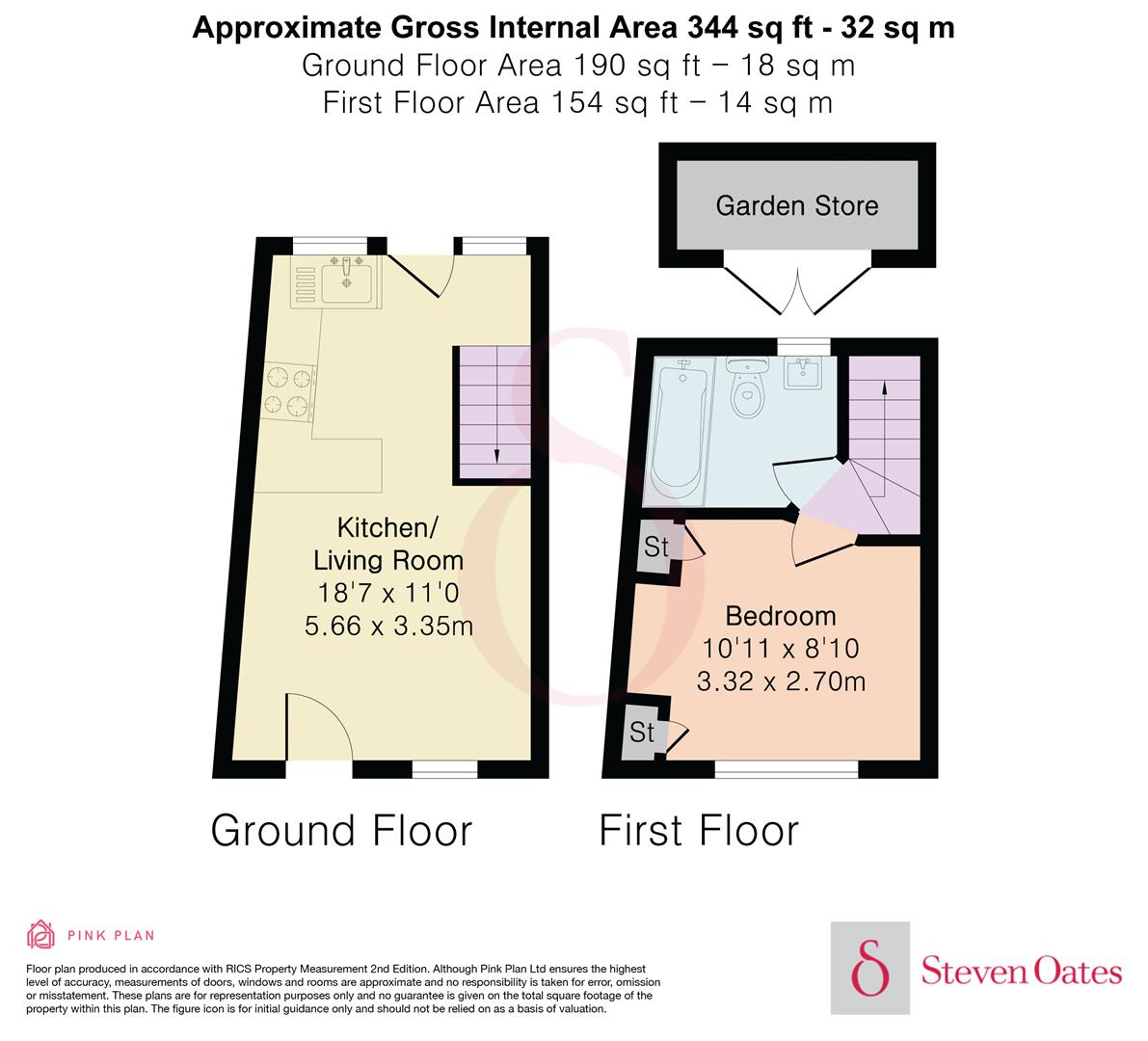 63, Port Hill, Hertford floorplan
