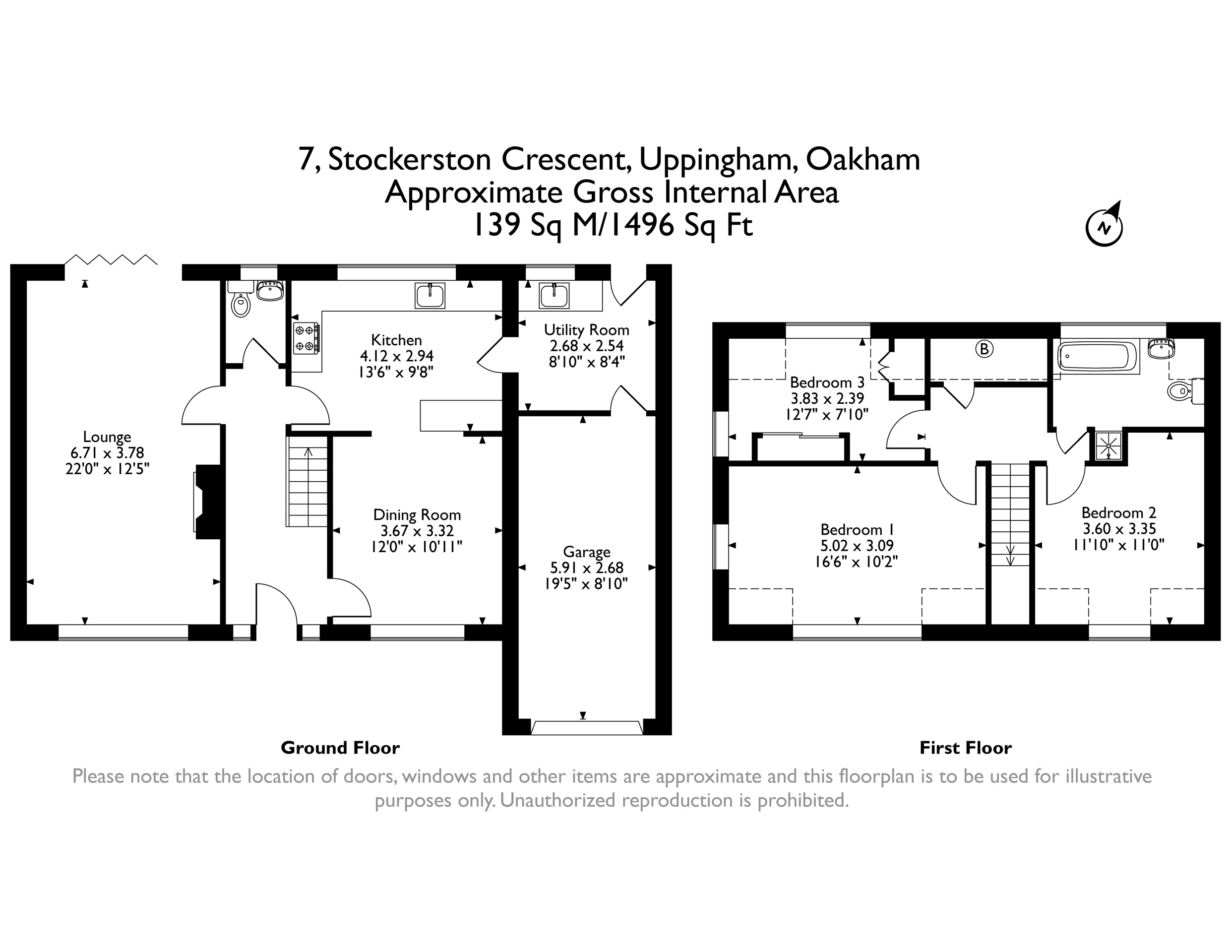 7, Stockerston Crescent, Oakham floorplan