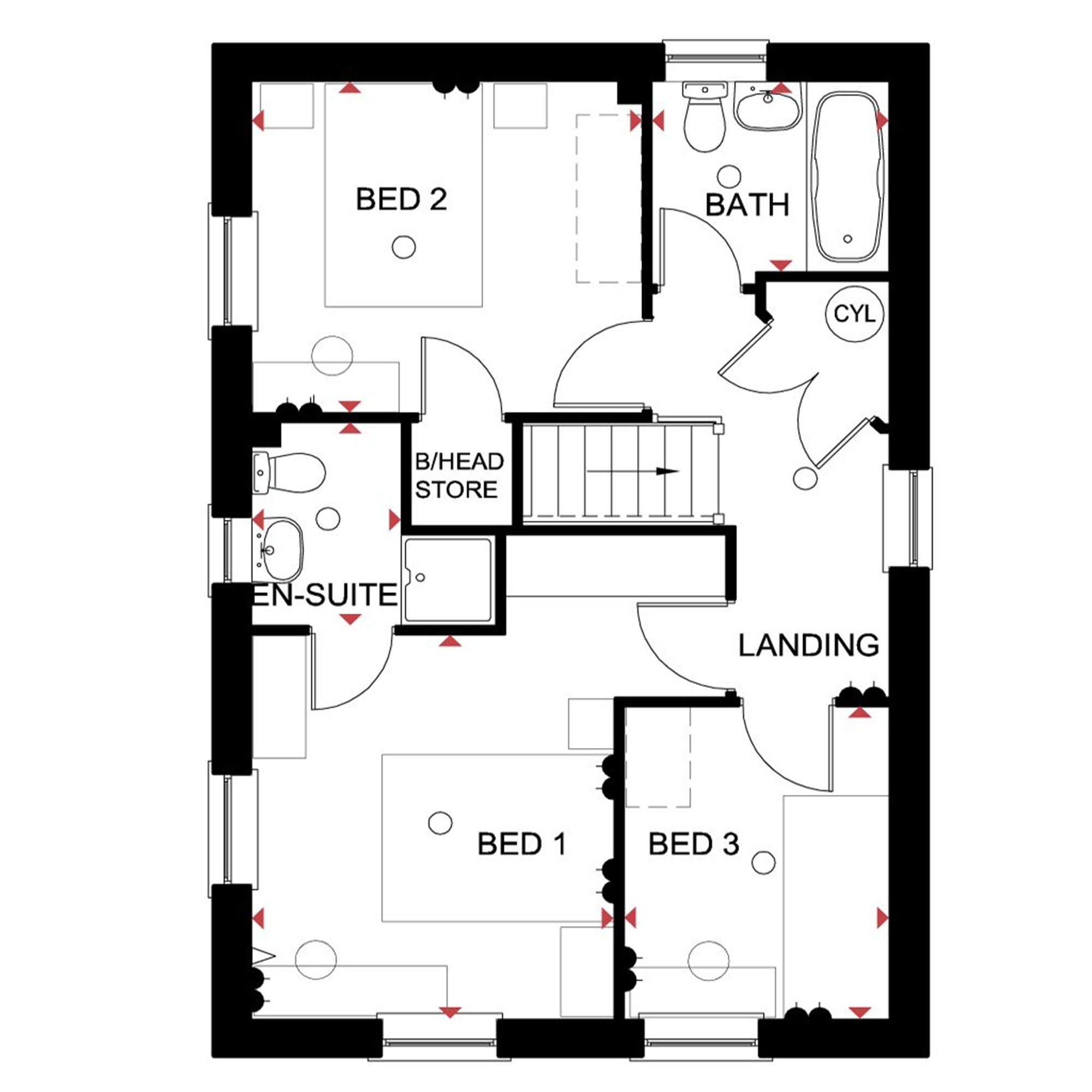 Hadley At Lightfoot Lane Fulwood Preston Pr4 3 Bedroom Detached First View Original