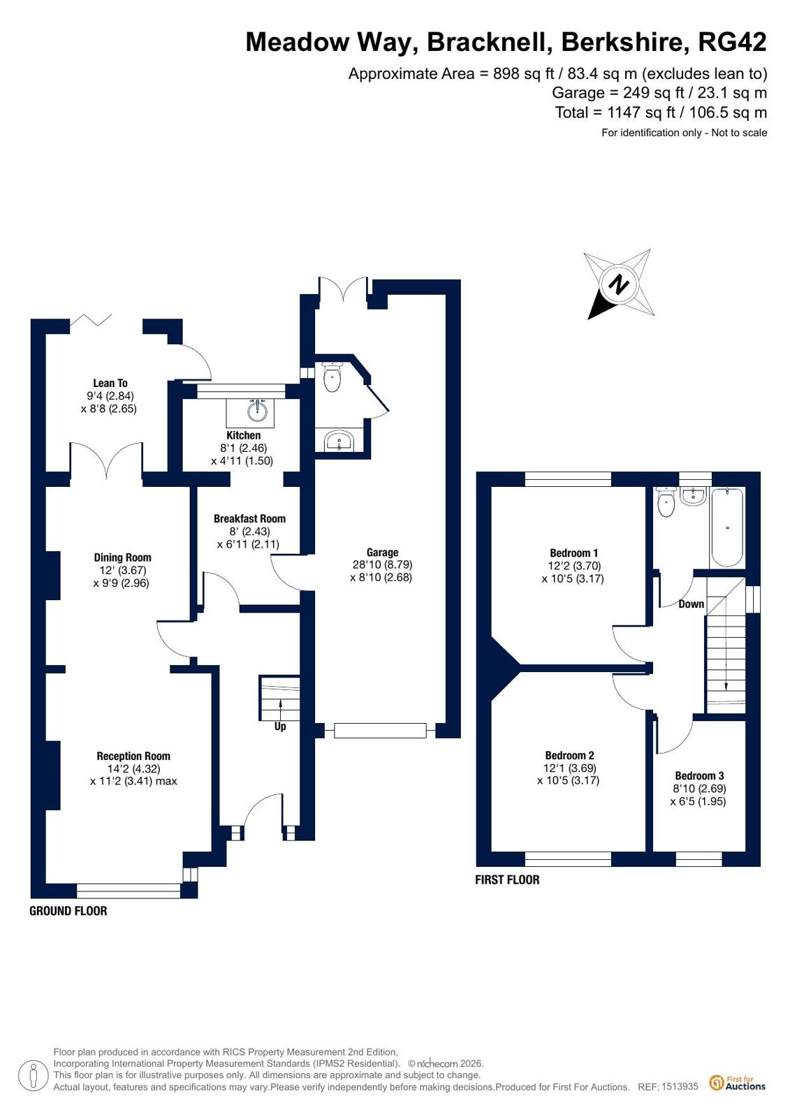 7, Meadow Way, Berkshire floorplan