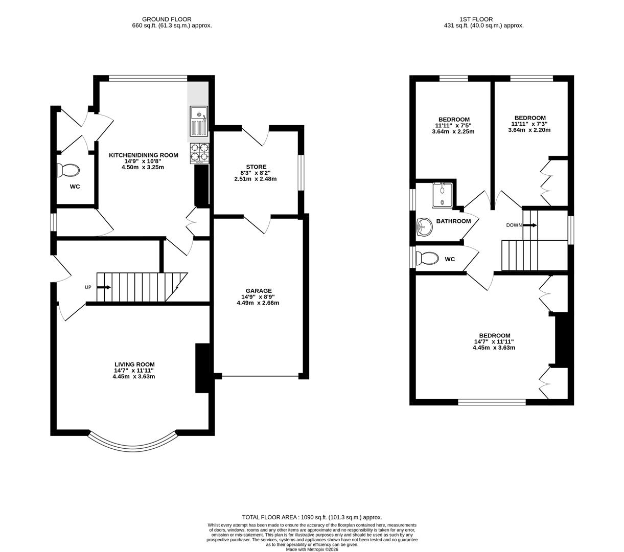 97, Trap Lane, Sheffield floorplan