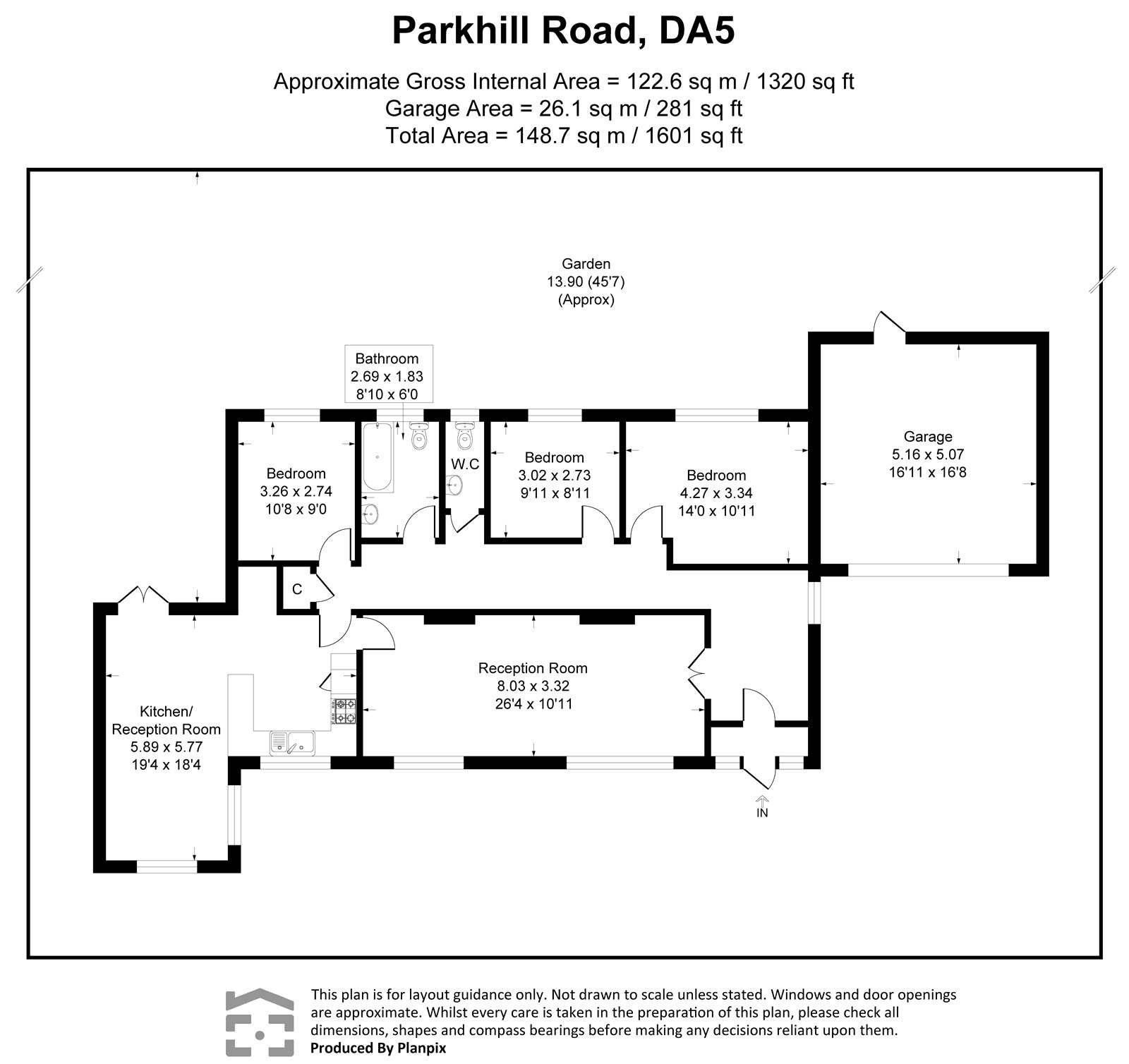 44, Parkhill Road, Bexley floorplan