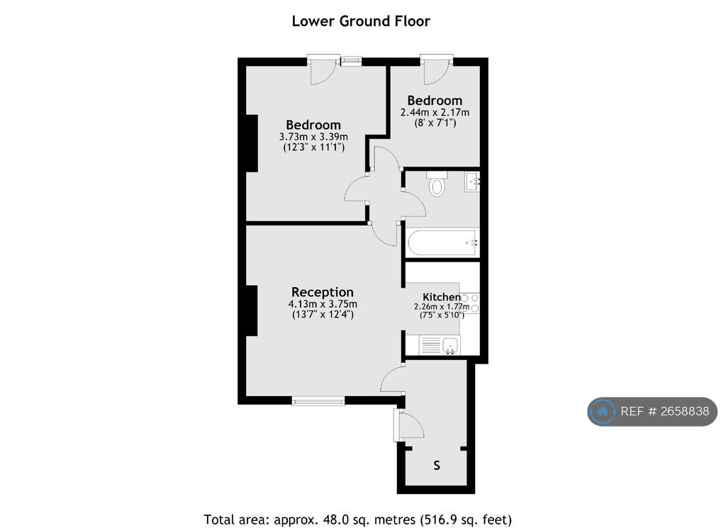 A Cambridge Grove, London floorplan