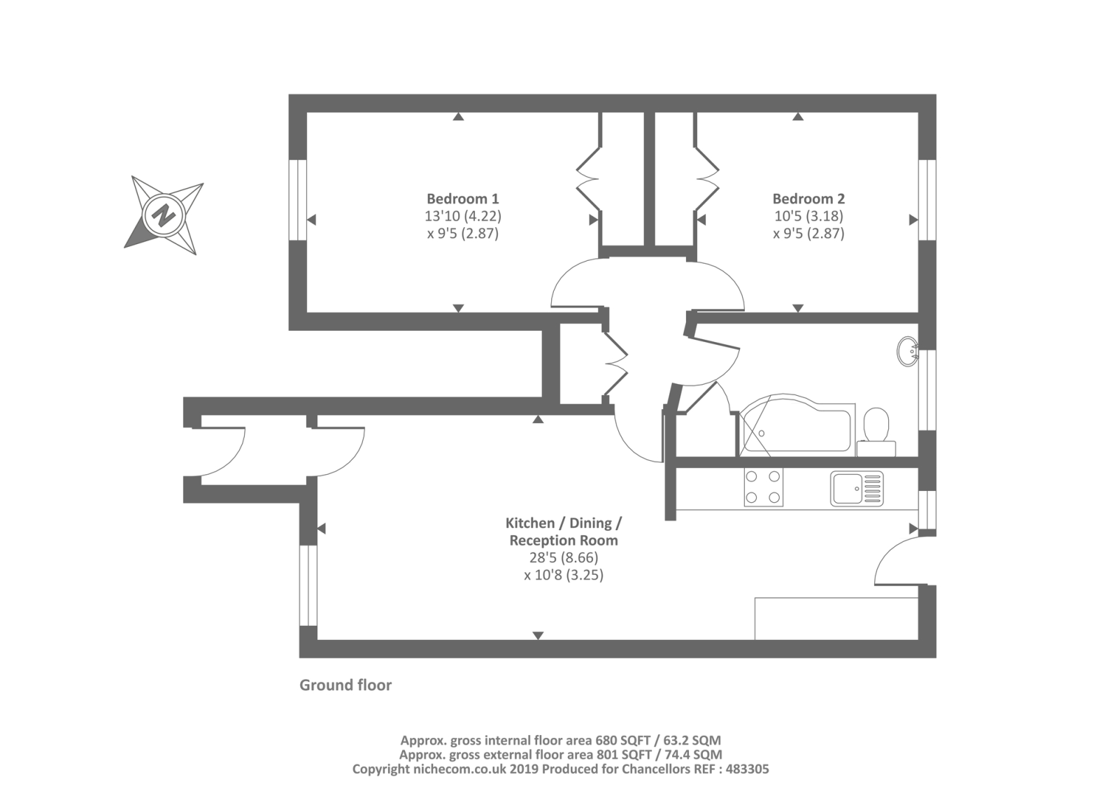 2 bed flat for sale in King James Way, HenleyOnThames RG9 Zoopla