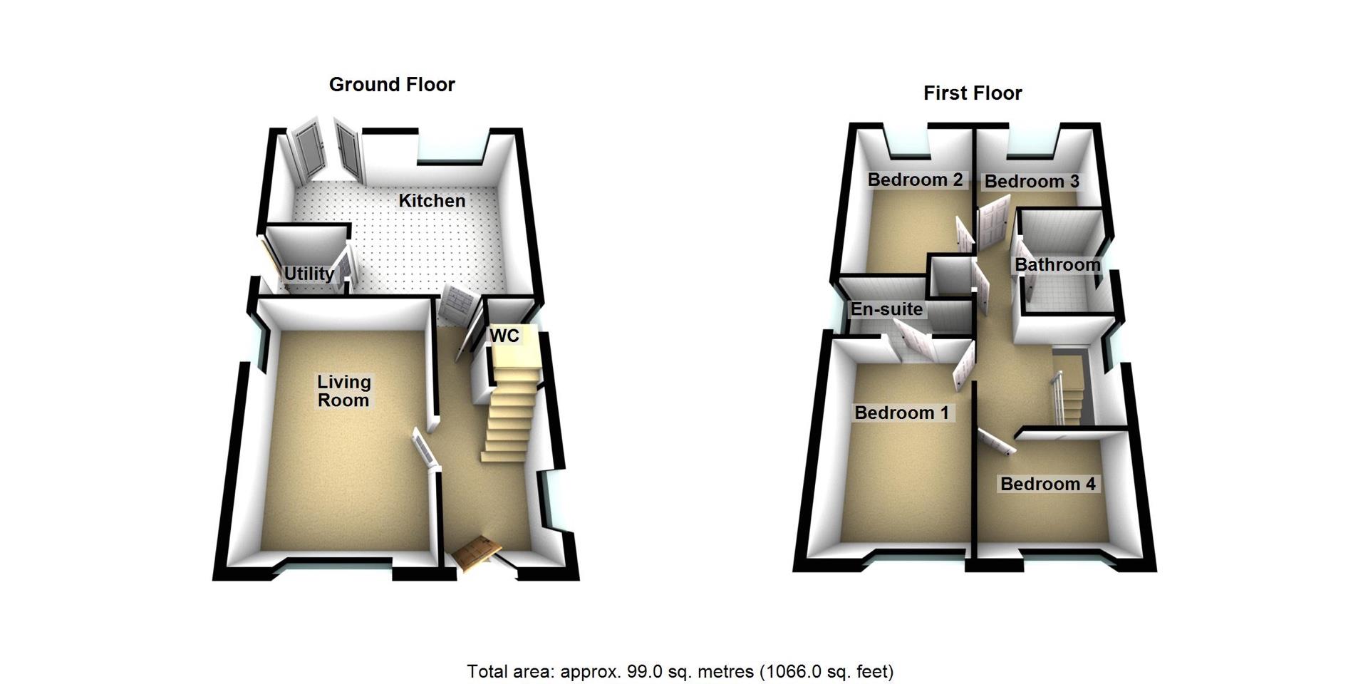 67, Charles Drive, Widdrington floorplan