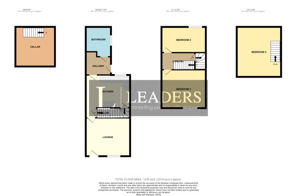 5, Gladstone Street, Nottinghamshire floorplan