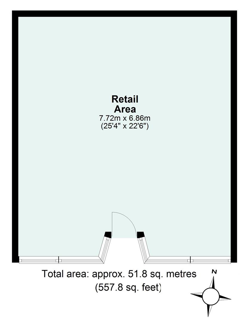 Shop Unit, Tamara Court, 26 Gold Street, Tiverton floorplan