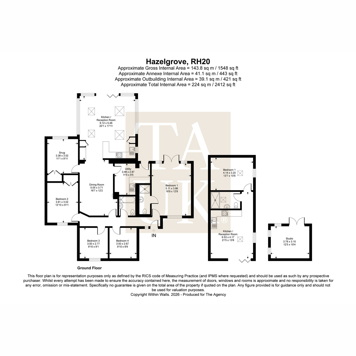 Hazelgrove, Wiggonholt, Pulborough floorplan