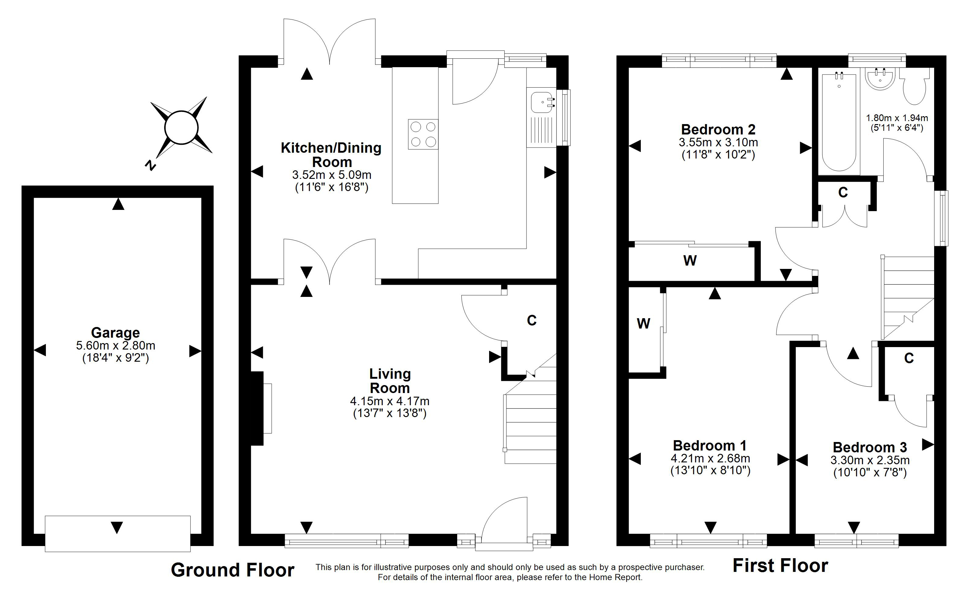 8, Silverburn Drive, Penicuik floorplan