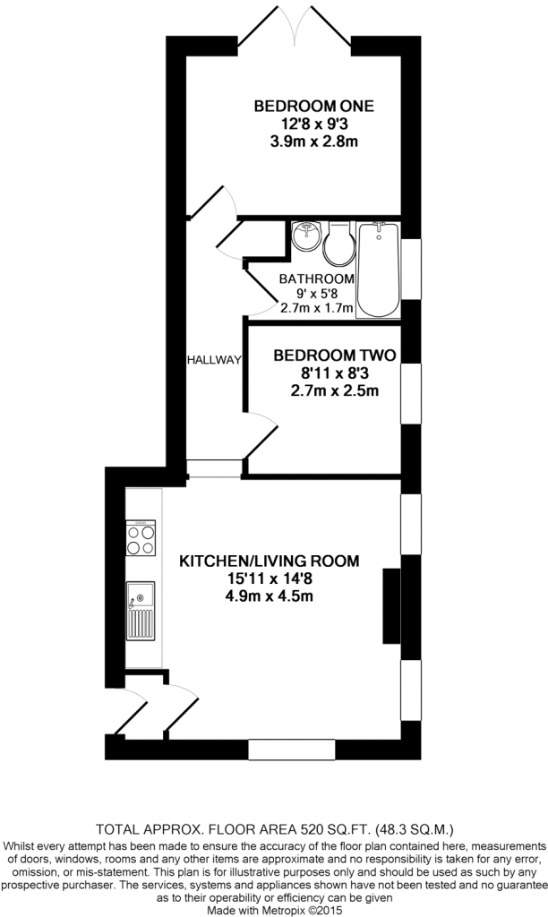 1 White Cross Court, Bristol floorplan