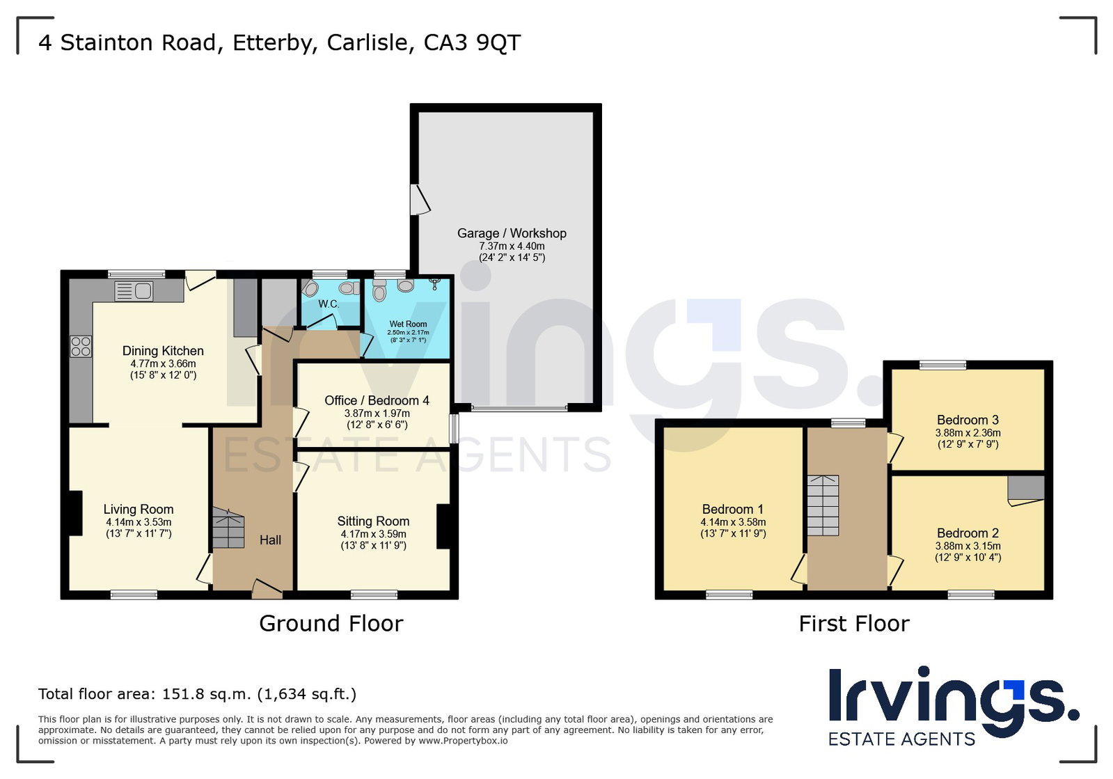 4, Stainton Road, Carlisle floorplan