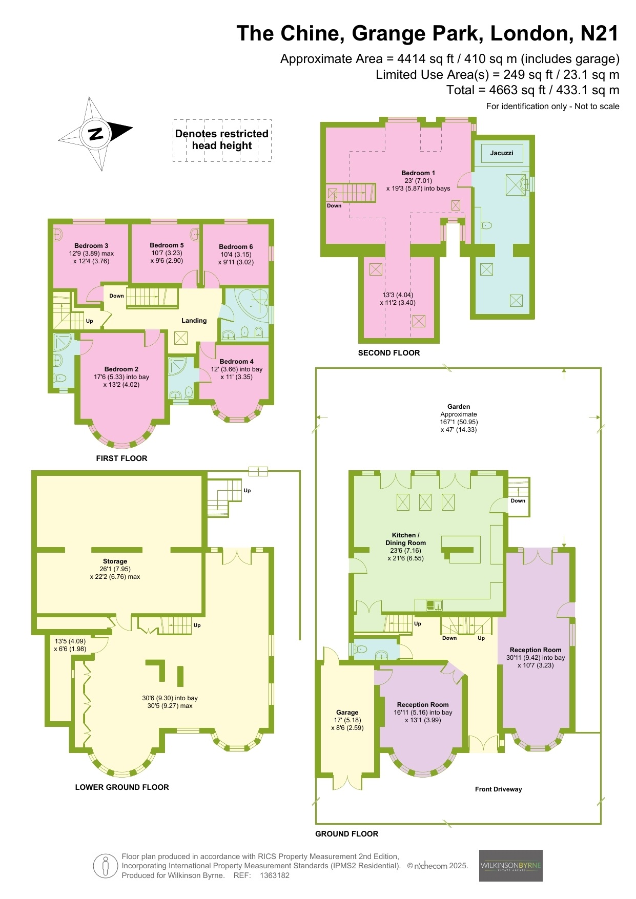 71, The Chine, Grange Park floorplan