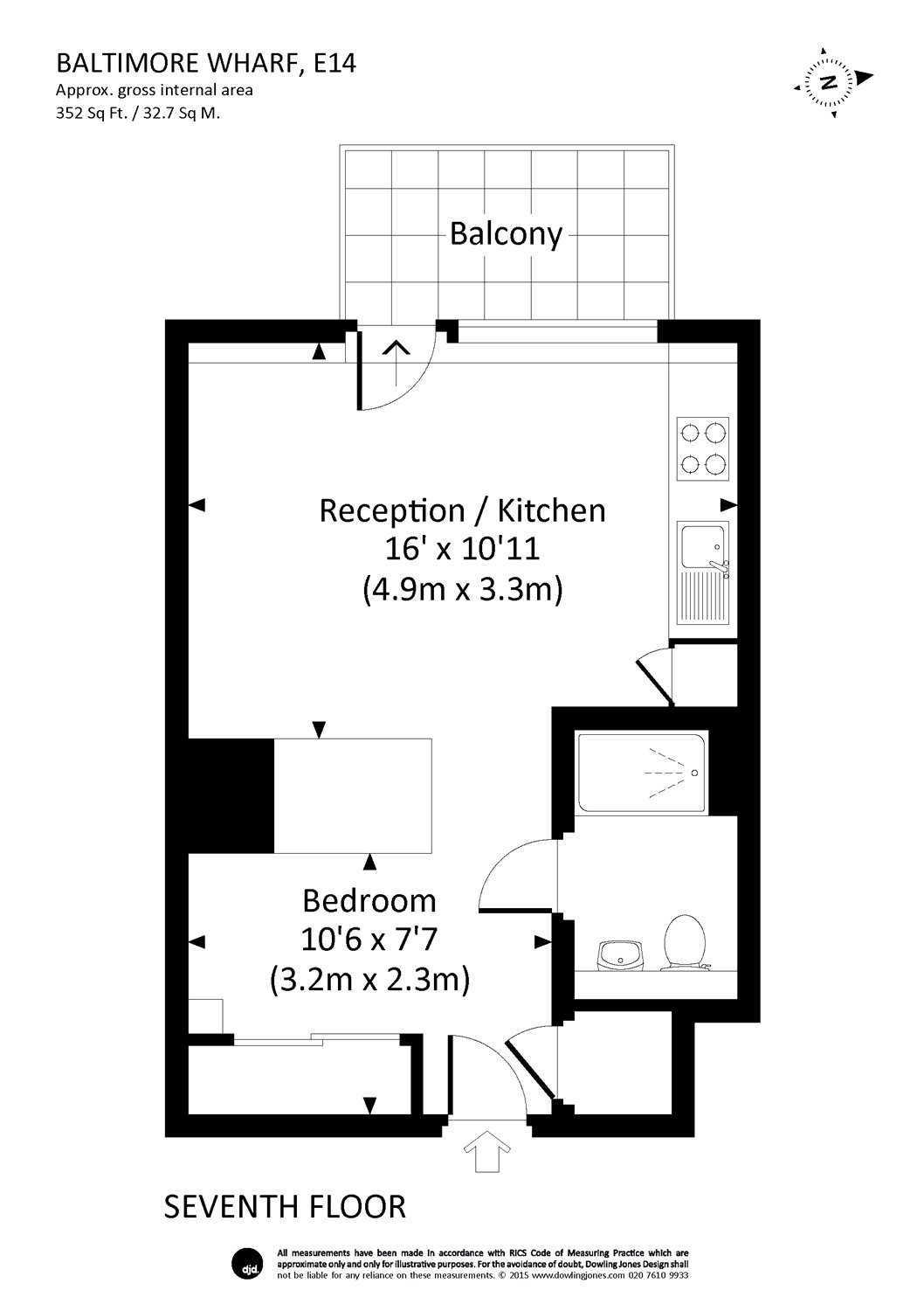 0 Bedrooms Studio to rent in Baltimore Wharf, Canary Wharf, London E14
