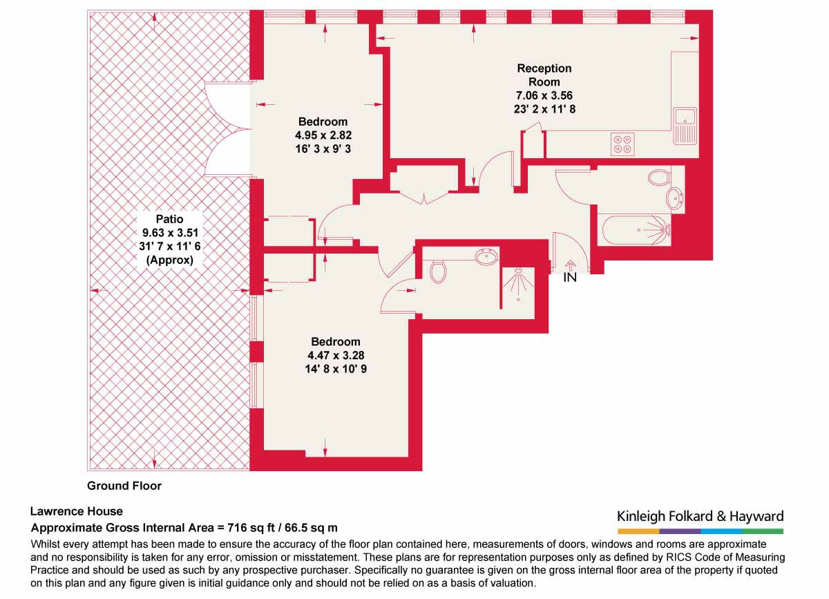 4, Lawrence House, Enfield floorplan