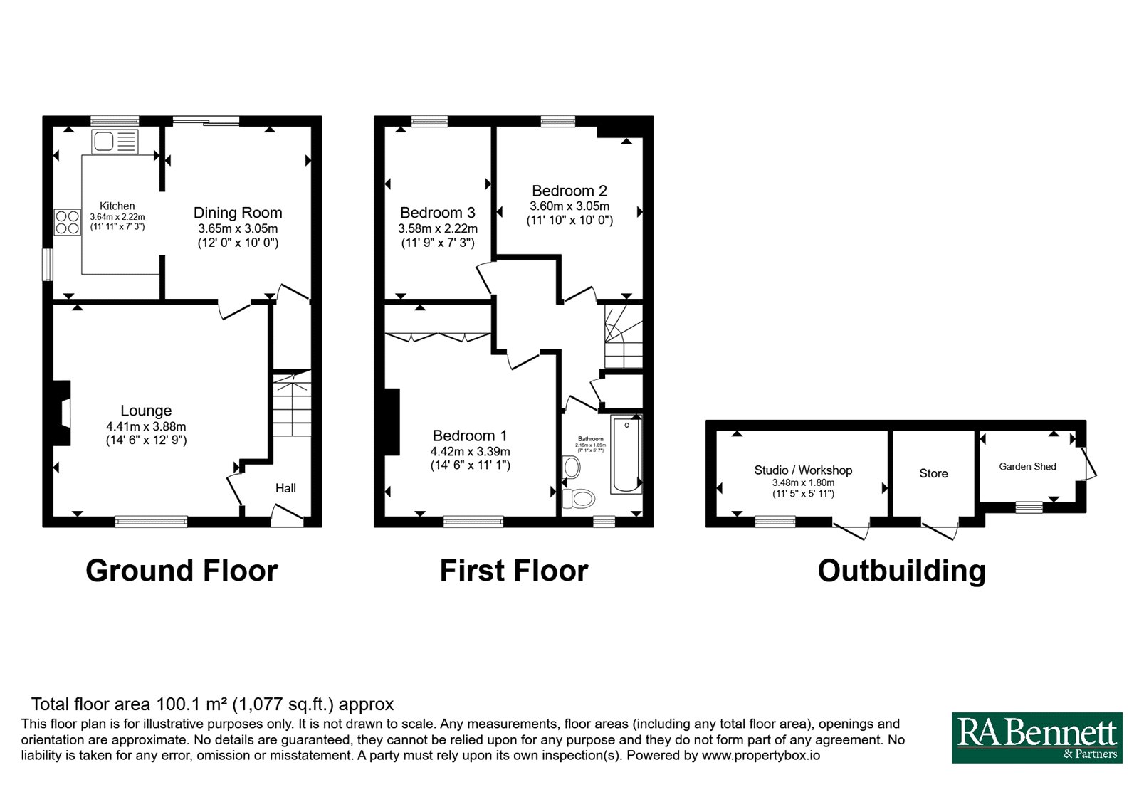 Woodbine Cottage,, Blacksmiths Lane, Broadway floorplan