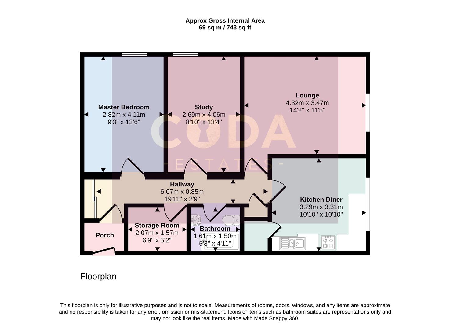 St. Columba Drive, Glasgow floorplan