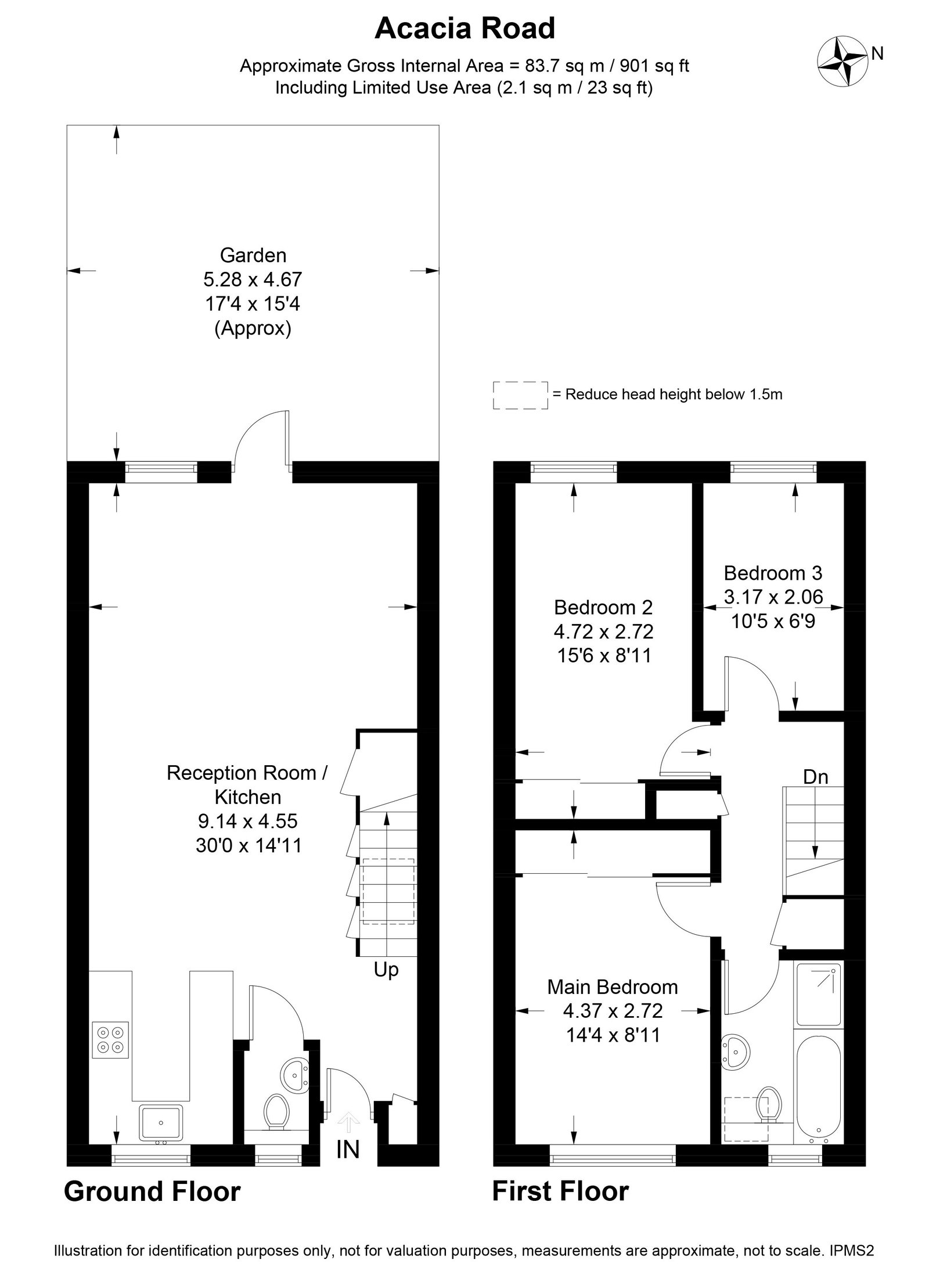 8, Acacia Road, London floorplan