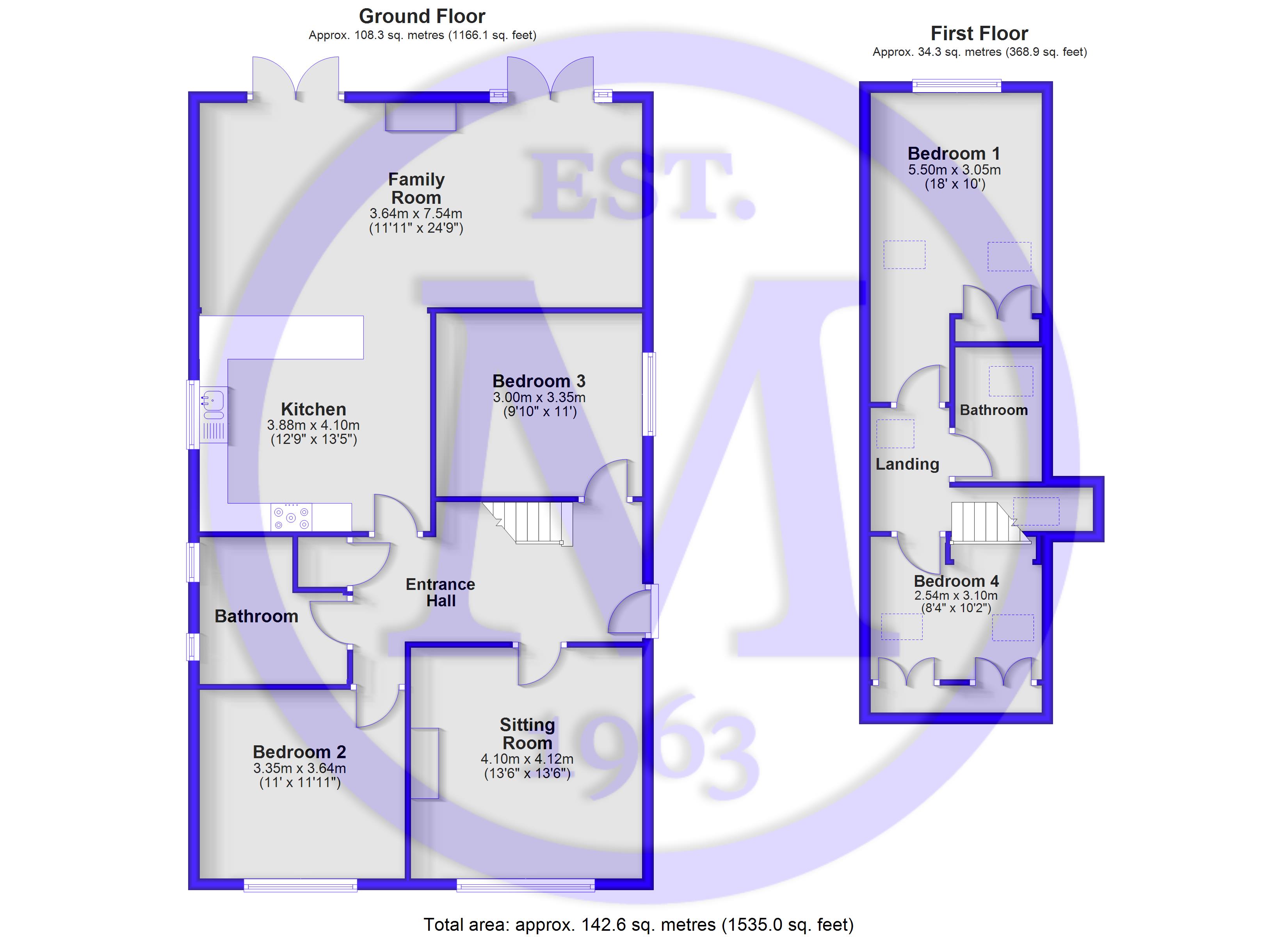 43, Dilly Lane, New Milton floorplan