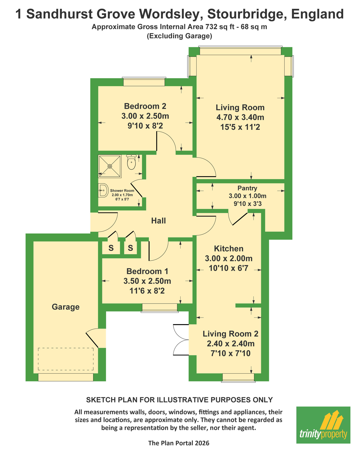 1 Sandhurst Grove, Stourbridge floorplan