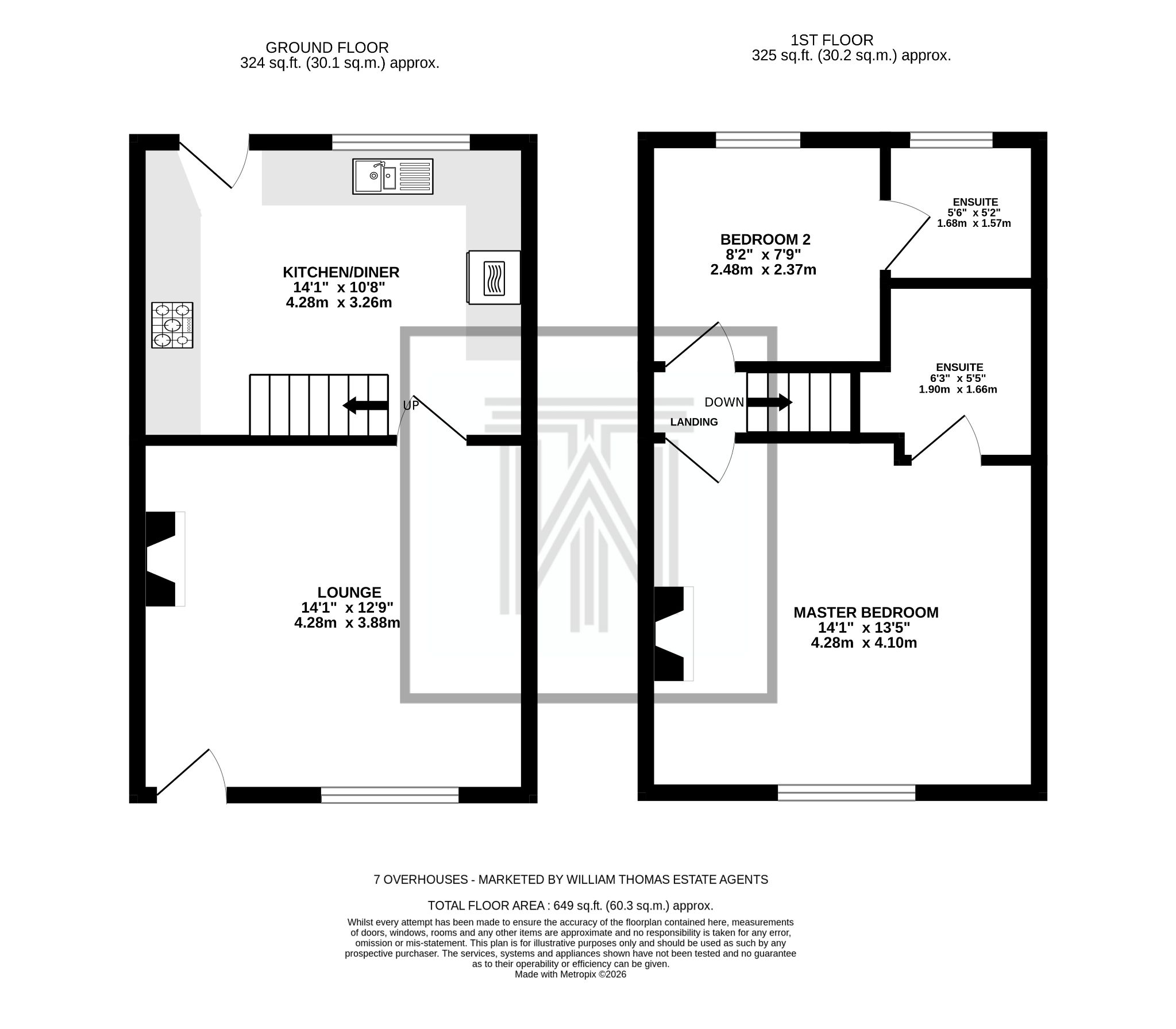 7 Overhouses, Bolton floorplan