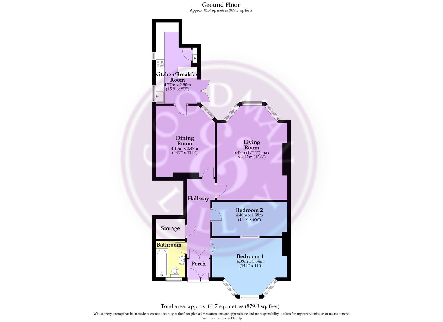 Garden Apartment, 11, Grange Court Road, Westbury on Trym floorplan