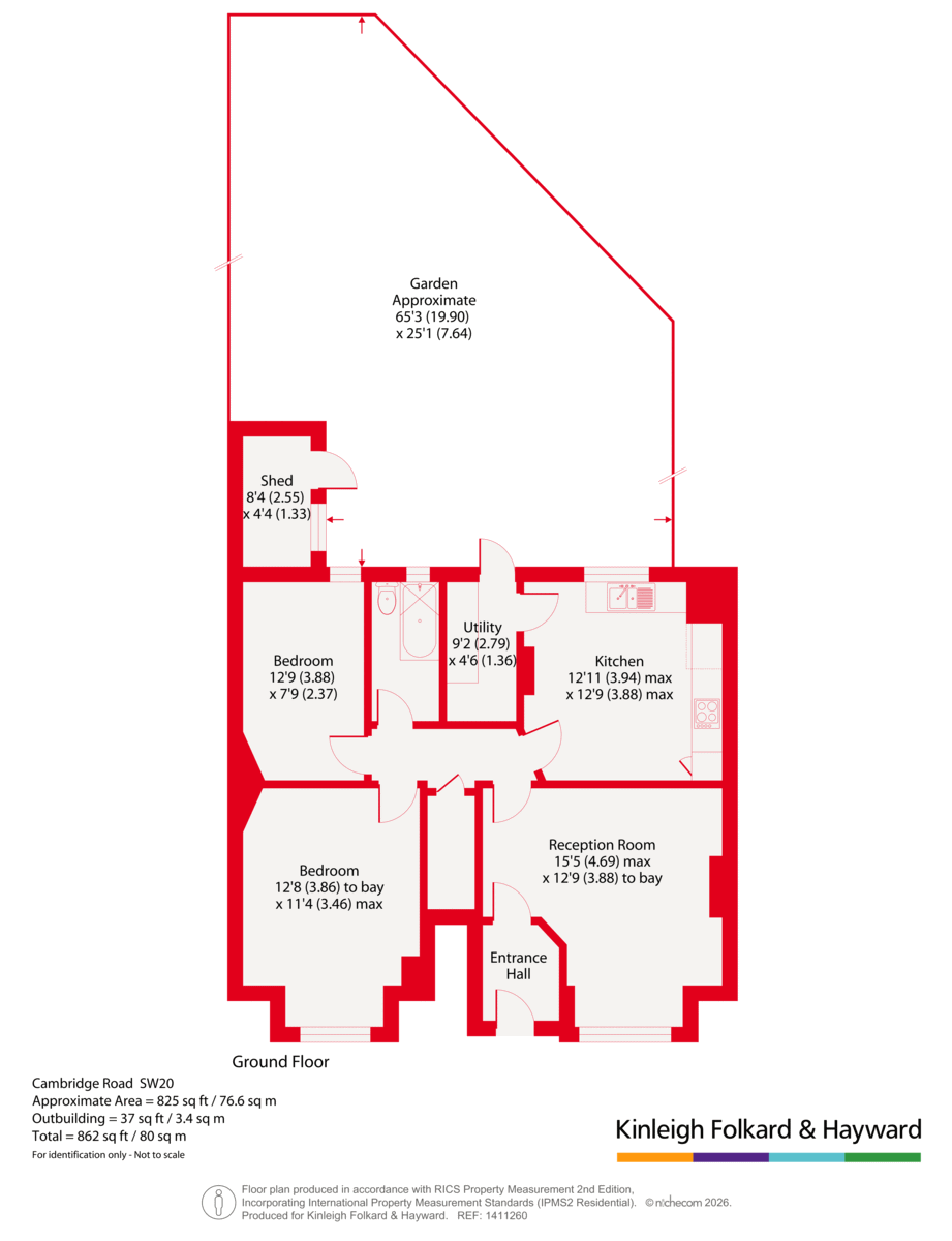 33A,, Cambridge Road, London floorplan