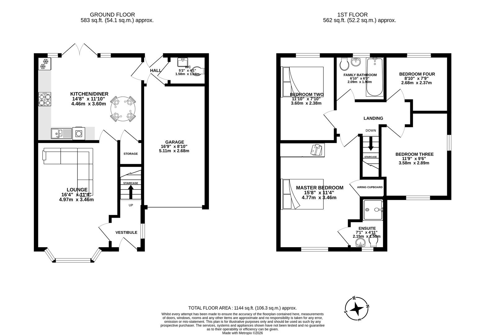 50, Parish Gardens, Leyland floorplan