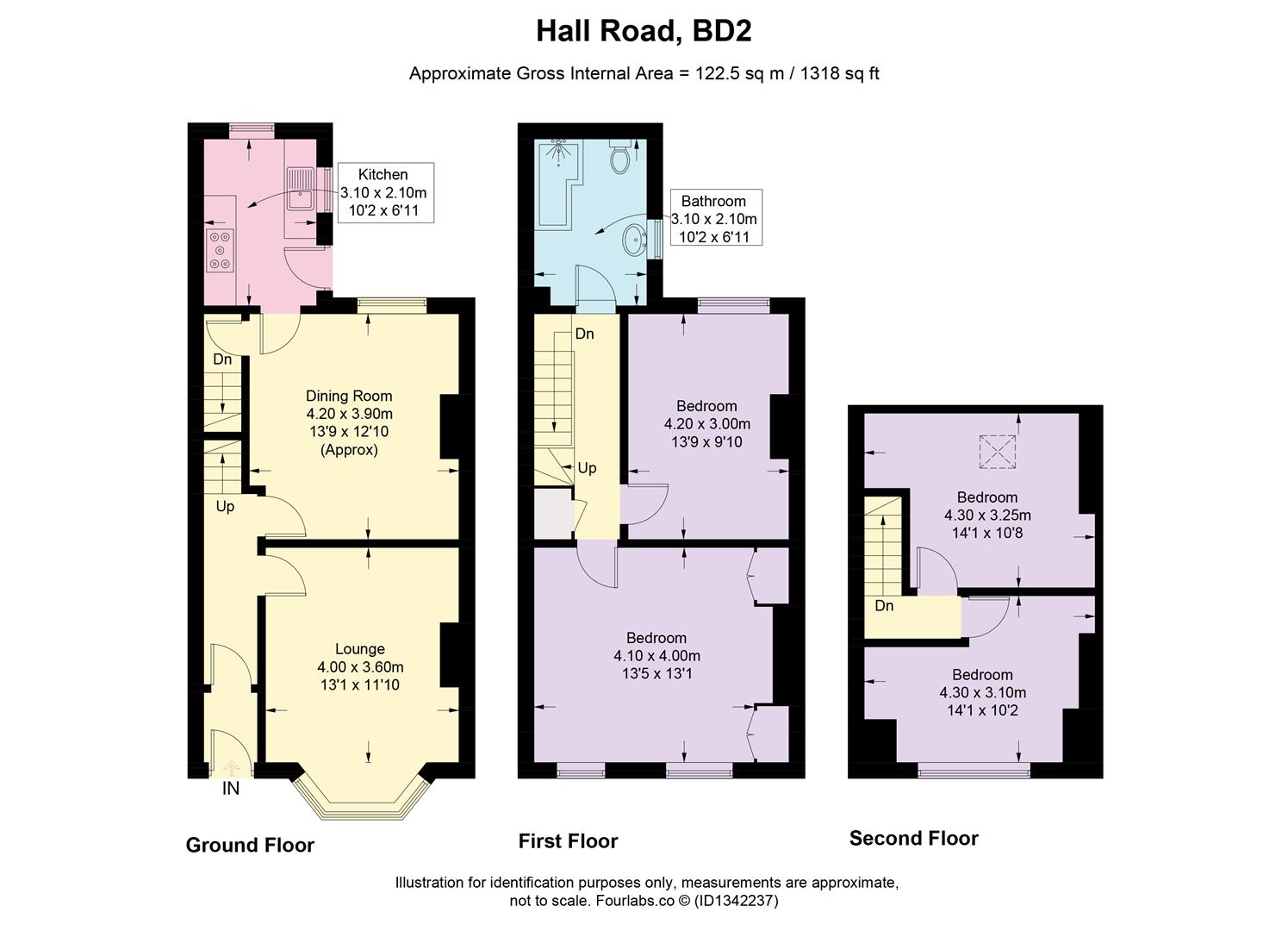 4, Hall Road, Bradford floorplan