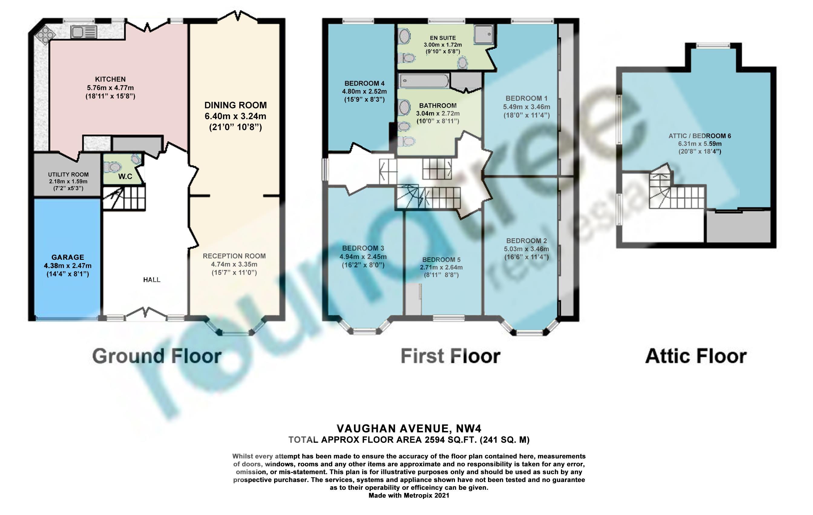 20, Vaughan Avenue, Hendon floorplan