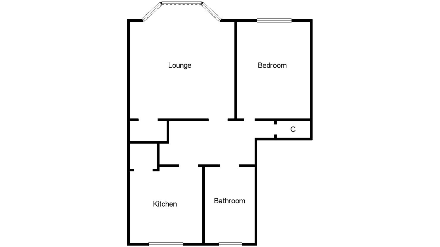 1 Bedrooms Flat for sale in Clarkston Road, Glasgow, Lanarkshire G44