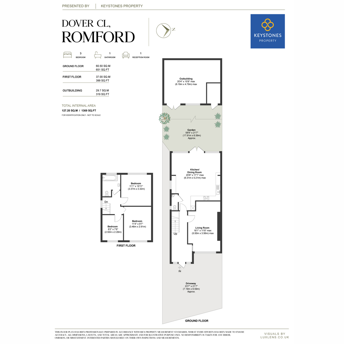 Dover Close, Romford floorplan