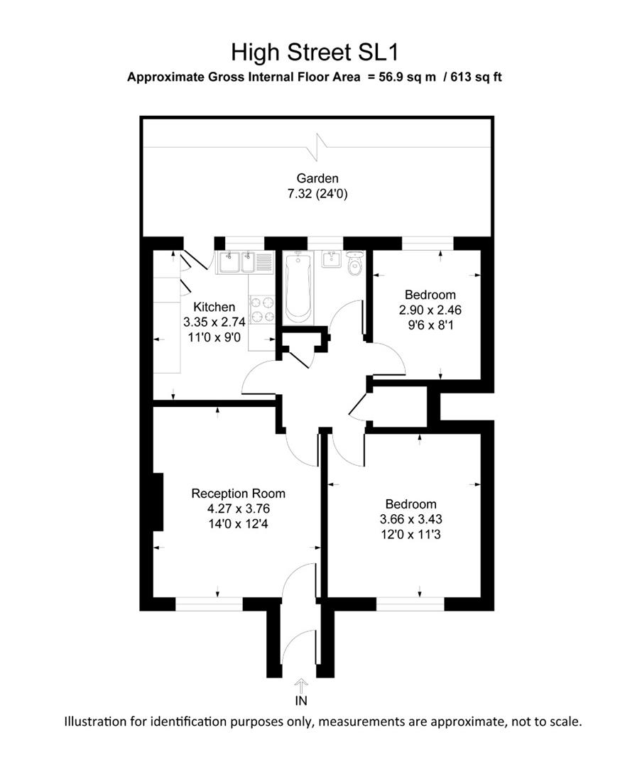 High Street, Chalvey, Slough SL1, 2 bedroom for sale