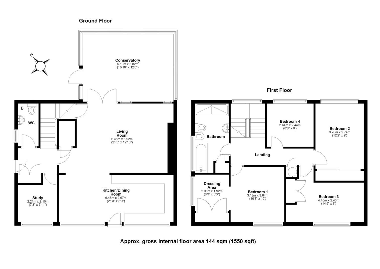 18, Courtyards, Little Shelford, Cambridge floorplan